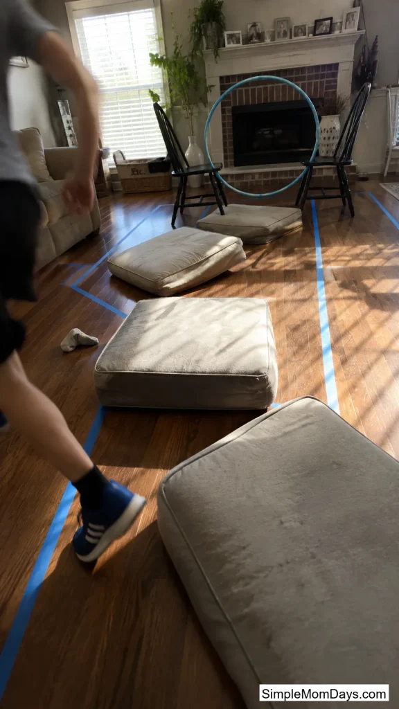 Indoor Ninja Obstacle Course