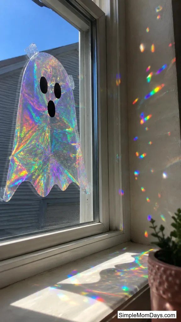 Iridescent Cellophane Ghosts