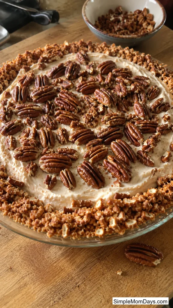 Maple Pecan Icebox Pie With a Pretzel Crust