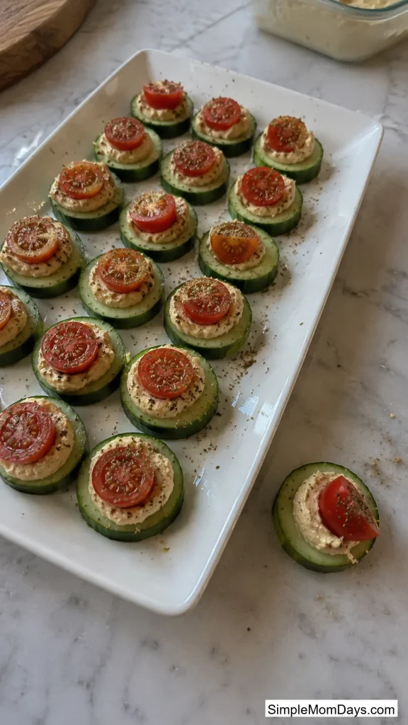 Mediterranean Cucumber Rounds