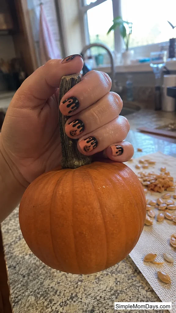 Melting Jack-o'-Lantern Drips