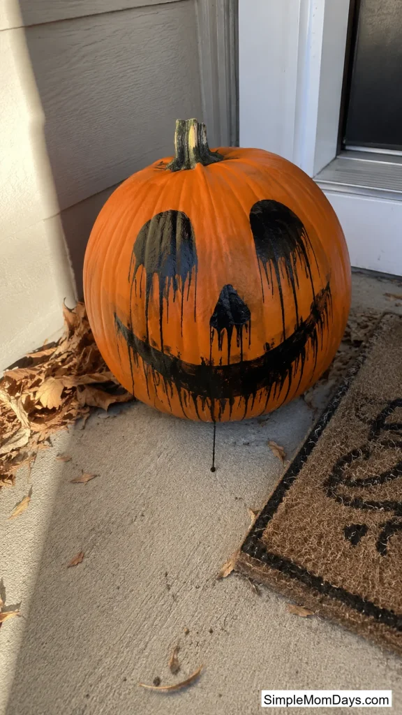Melting Jack-o'-Lantern Face