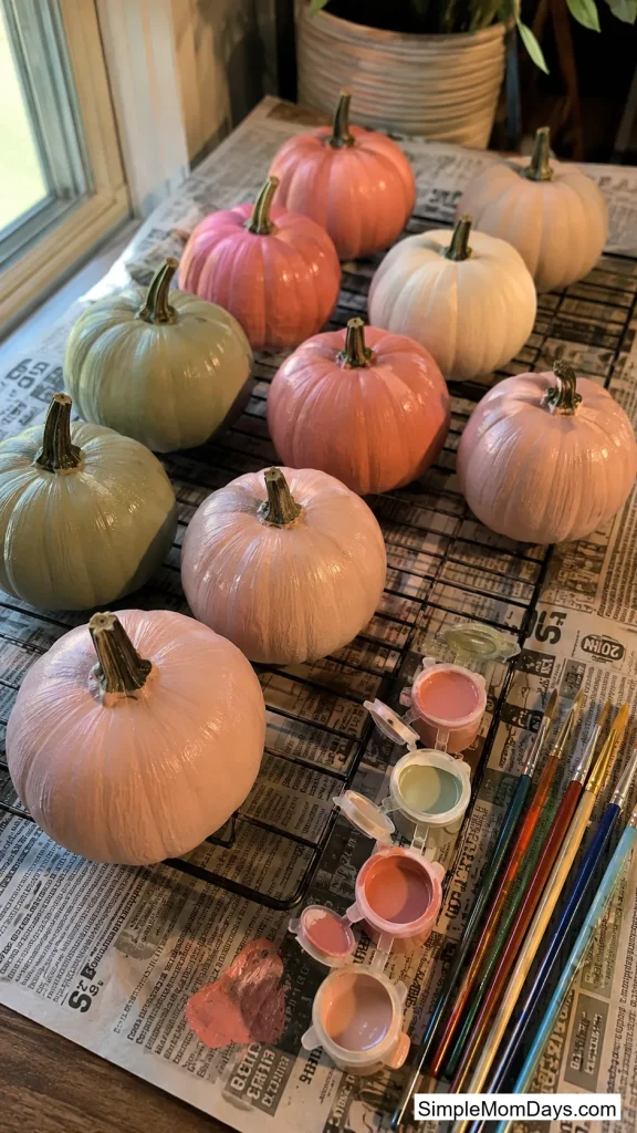Mini Pumpkin Painting Station