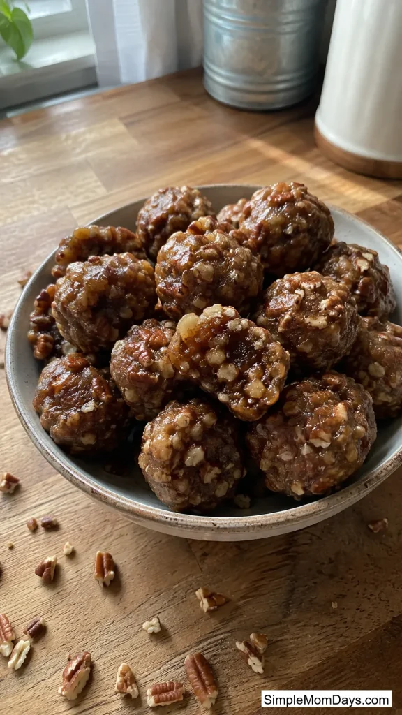 No-Bake Pecan Pie Bites