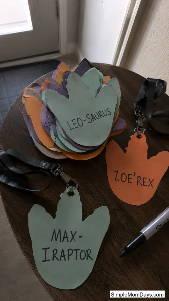 Personalized "Dino Explorer" Name Tags