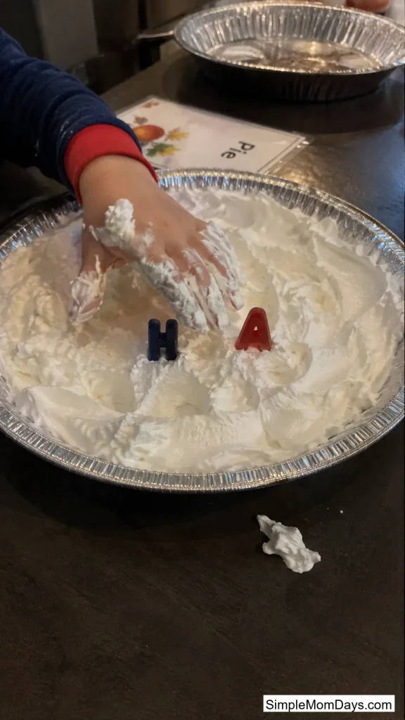 Pie Tin Letter Dig