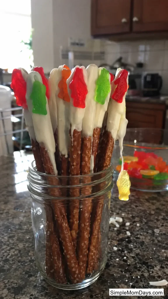 Pretzel-Rod Fishing Poles