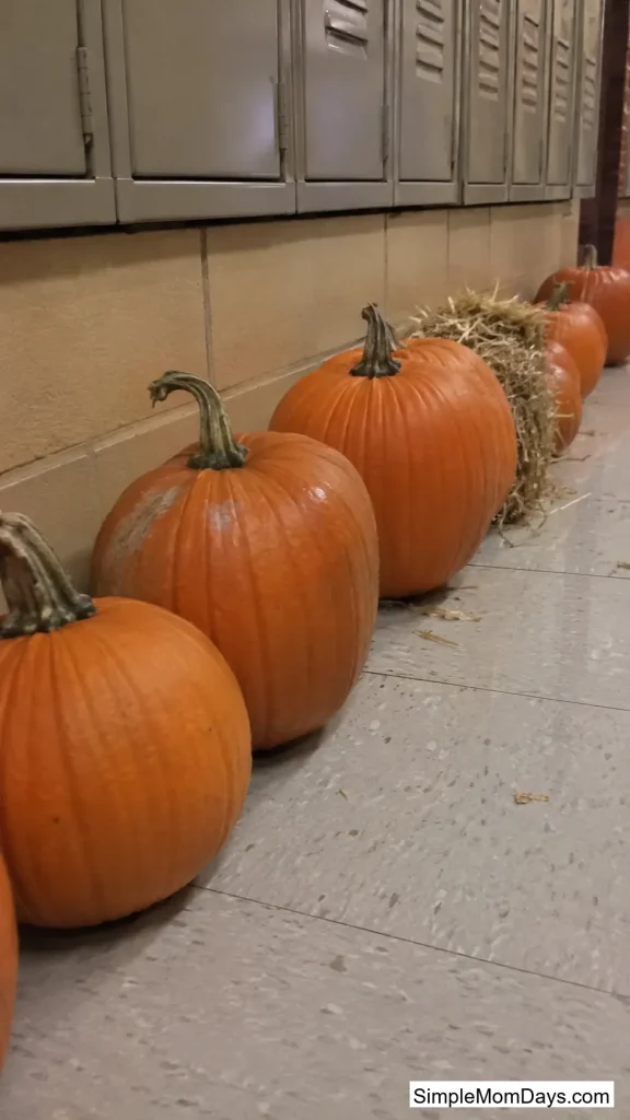 Pumpkin Patch Along the Baseboard