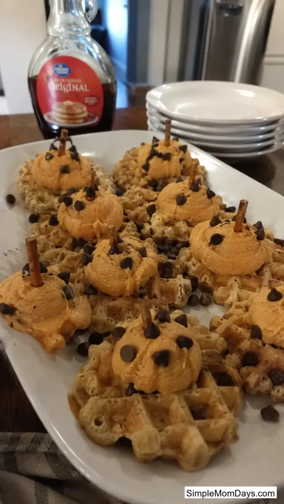 Pumpkin Patch Waffle Sundae