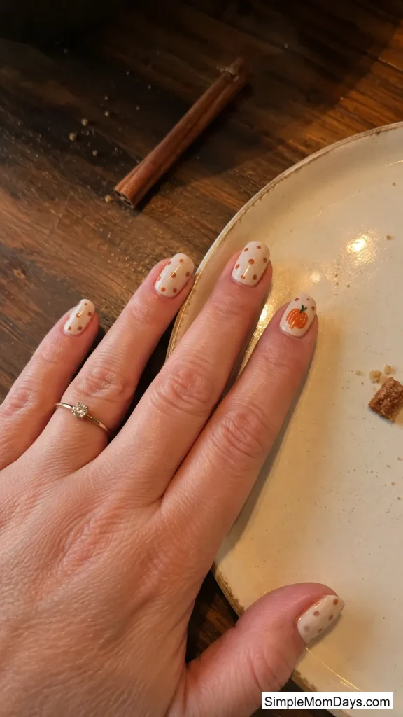 Pumpkin Polka Dots