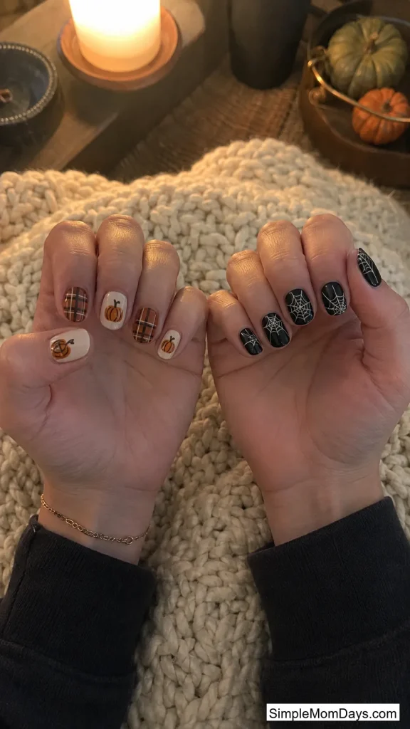 Pumpkin and Spiderweb Split Set