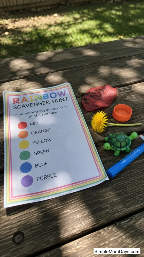 Rainbow Scavenger Hunt