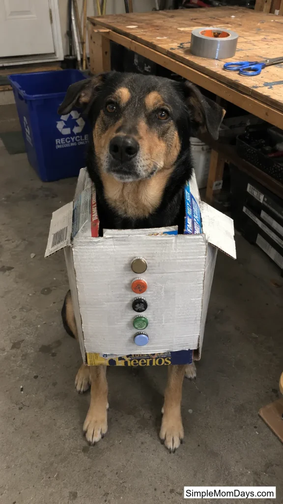 Recycled Cereal Box Robot