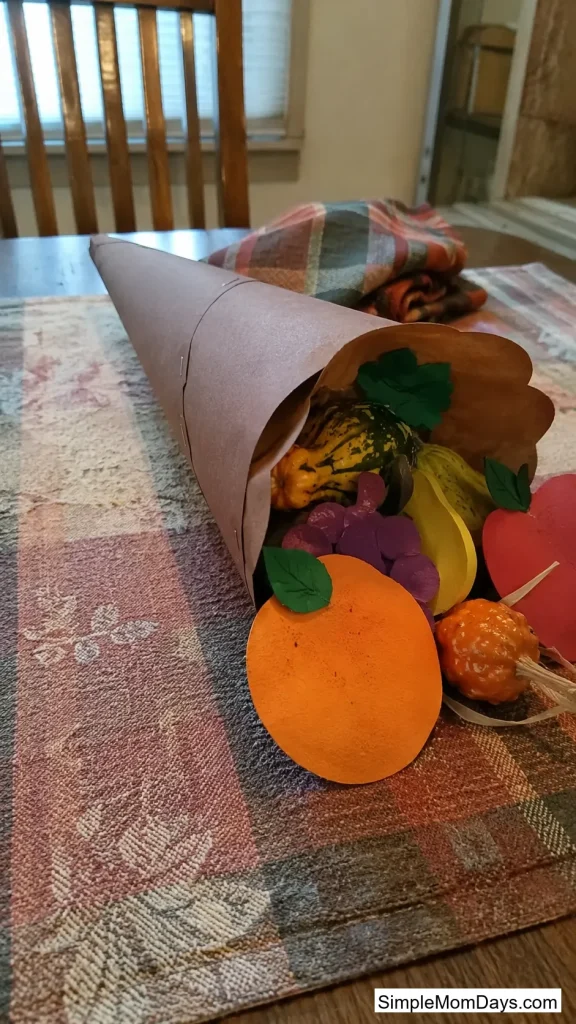 Rolled Cornucopia Basket