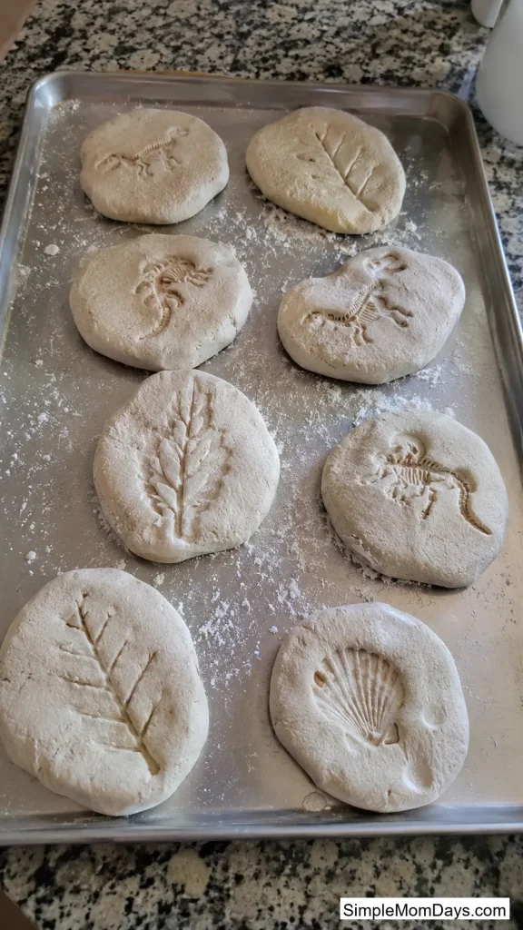Salt-Dough Fossil Making