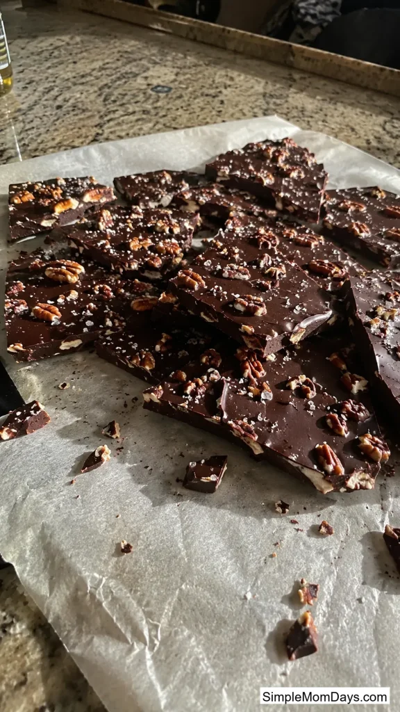 Salted Maple Chocolate Bark