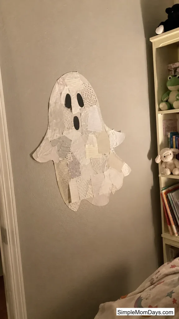 Scrap Paper Collage Ghosts