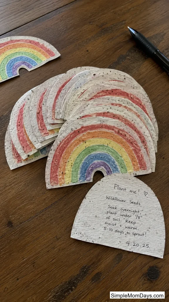 Seed-Paper Rainbow Cards