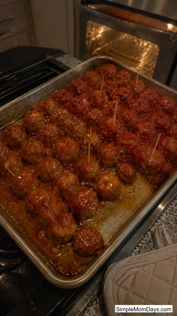 Sheet Pan Turkey Meatballs With Two Sauces