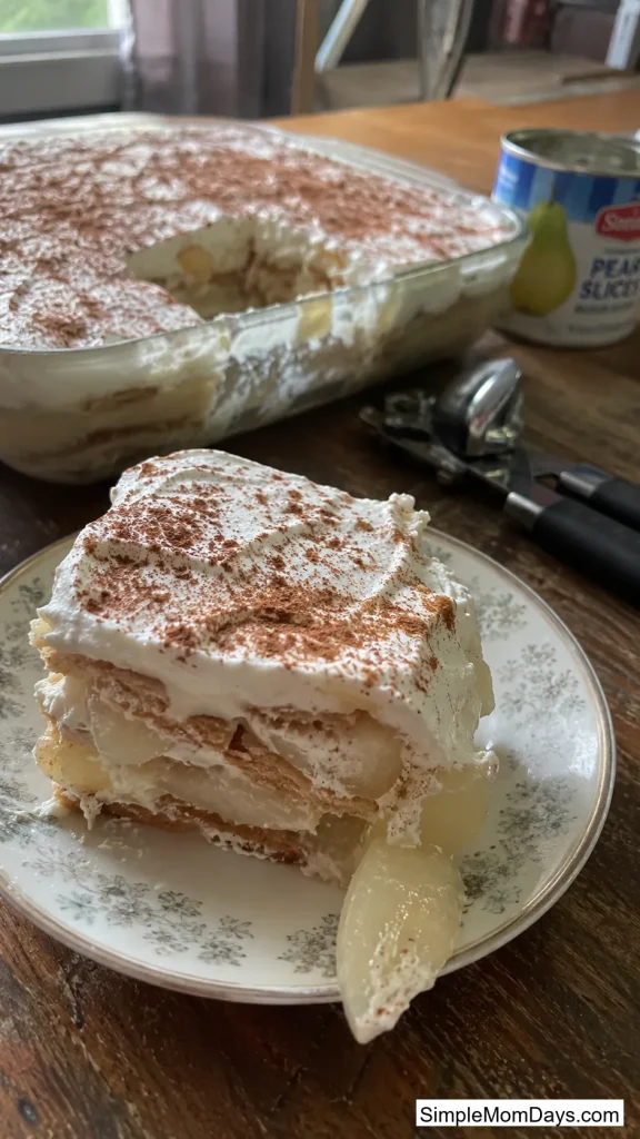 Spiced Pear Icebox Squares