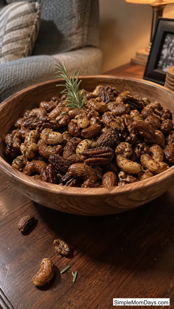 Spiced Rosemary Party Nuts