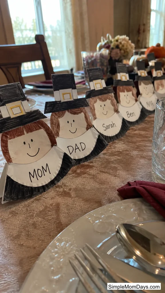 Standing Pilgrim Place Cards
