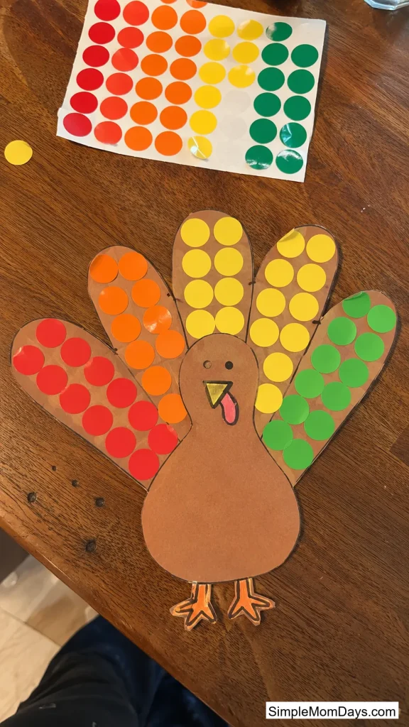 Sticker Feather Turkey