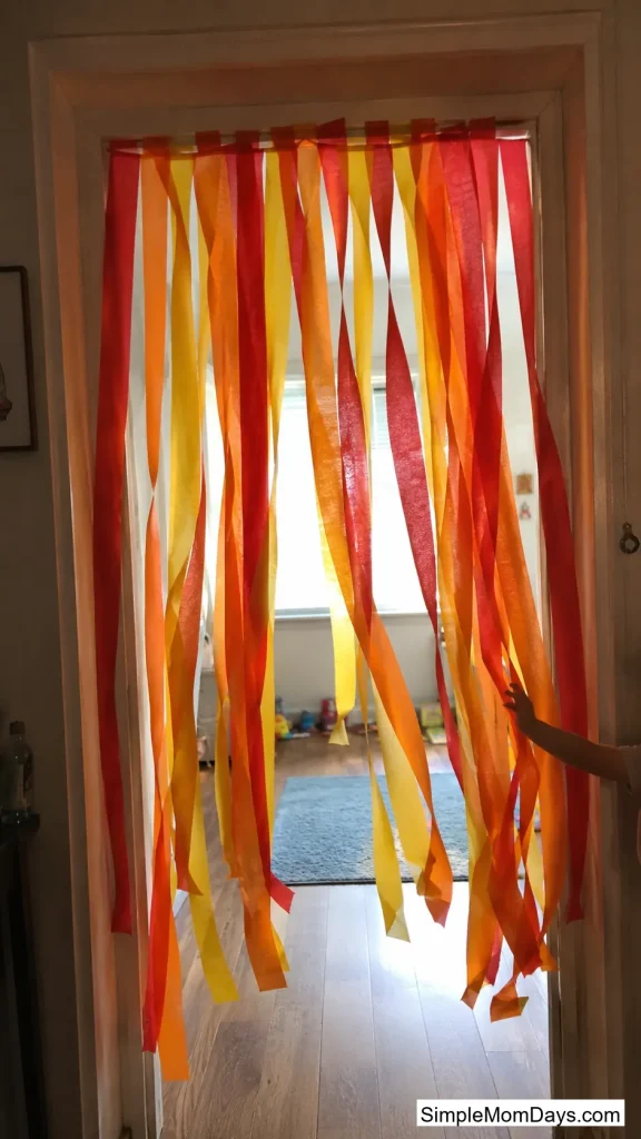 Streamer "Rocket Trails" Down the Doorway