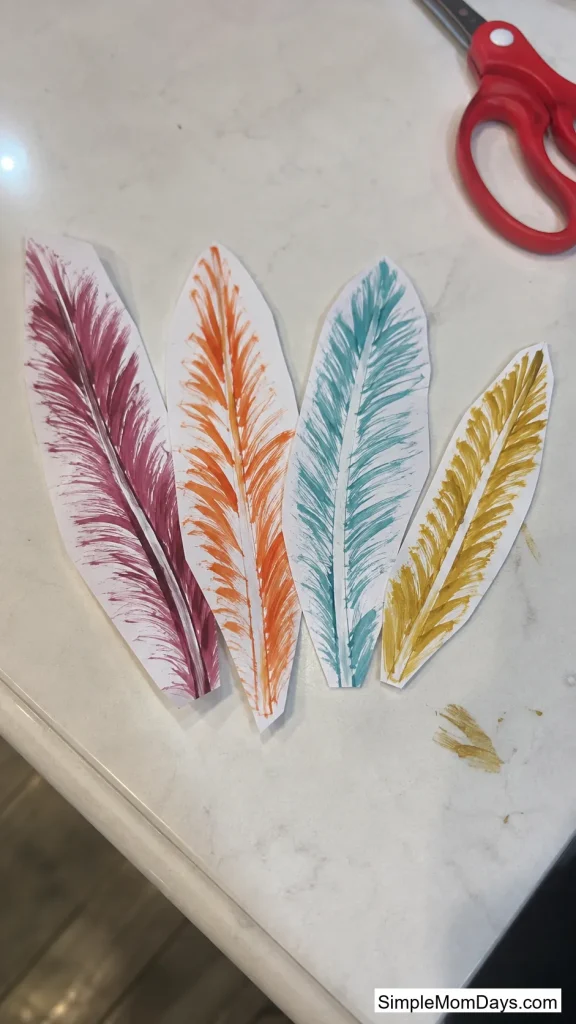 String-Pull Feather Art
