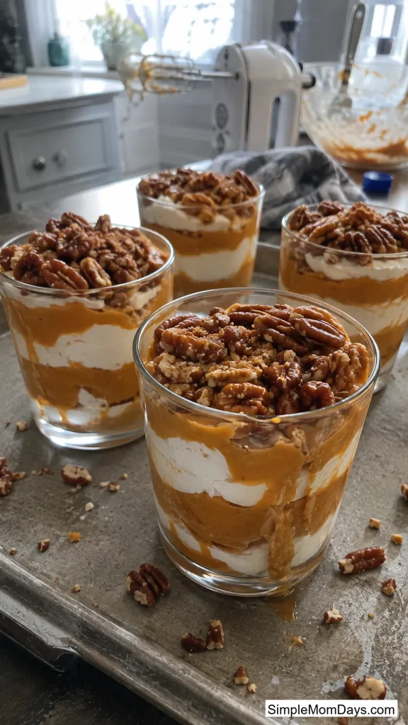 Sweet Potato Casserole Pudding Cups
