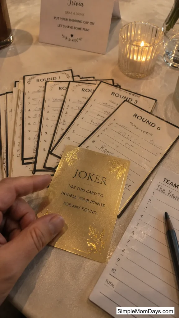 Table Trivia With a Joker Twist