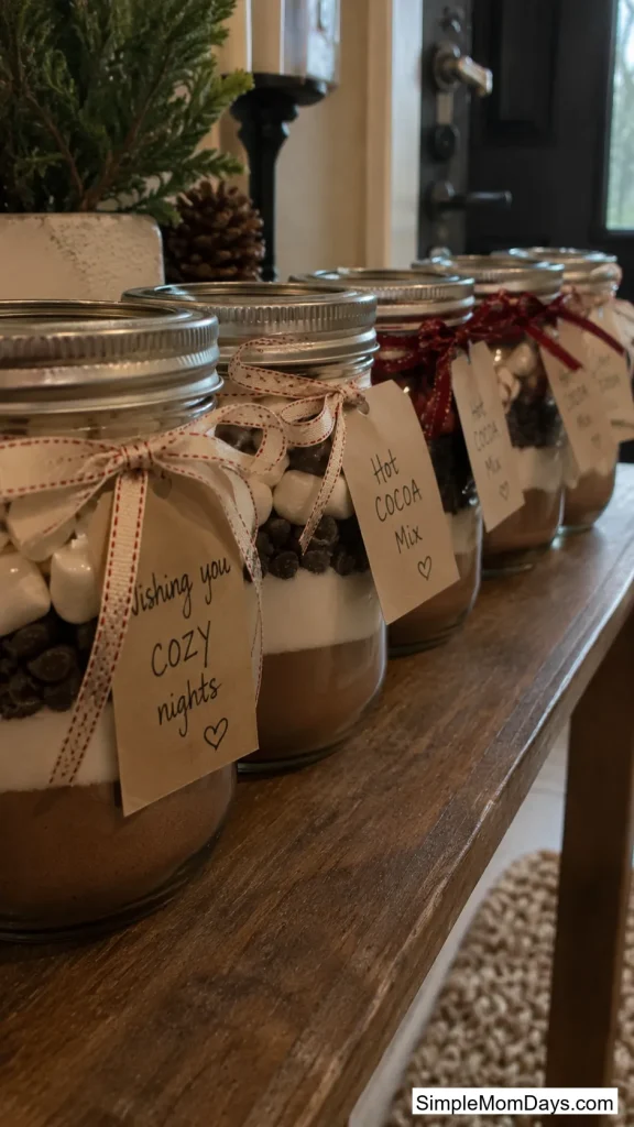 Take-Home Cocoa Mix Jars
