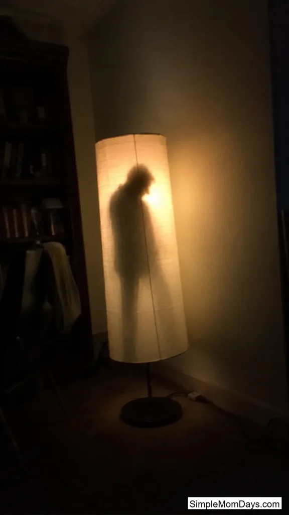 Tape a Silhouette Inside Your Lampshade