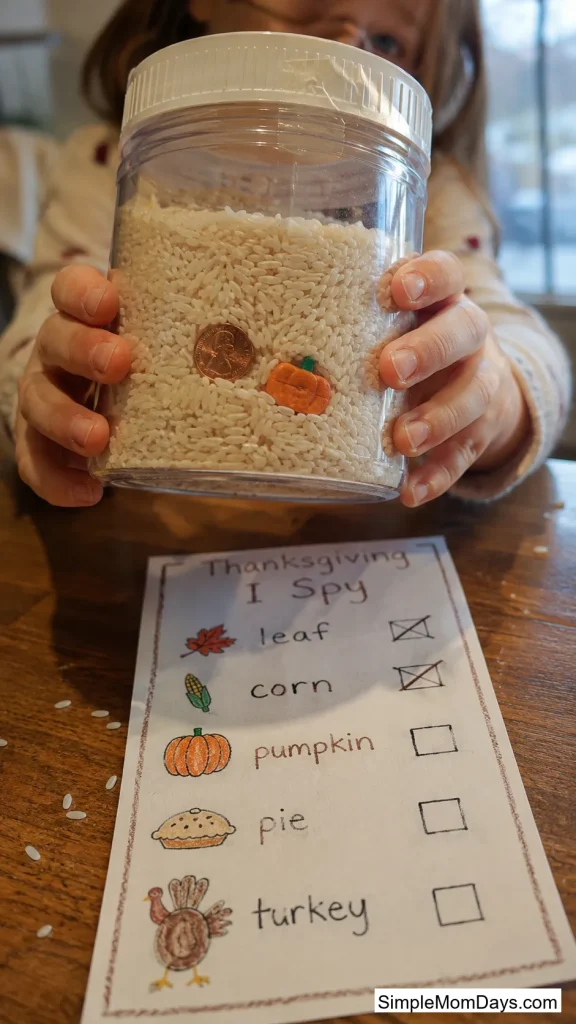 Thanksgiving I-Spy Jars