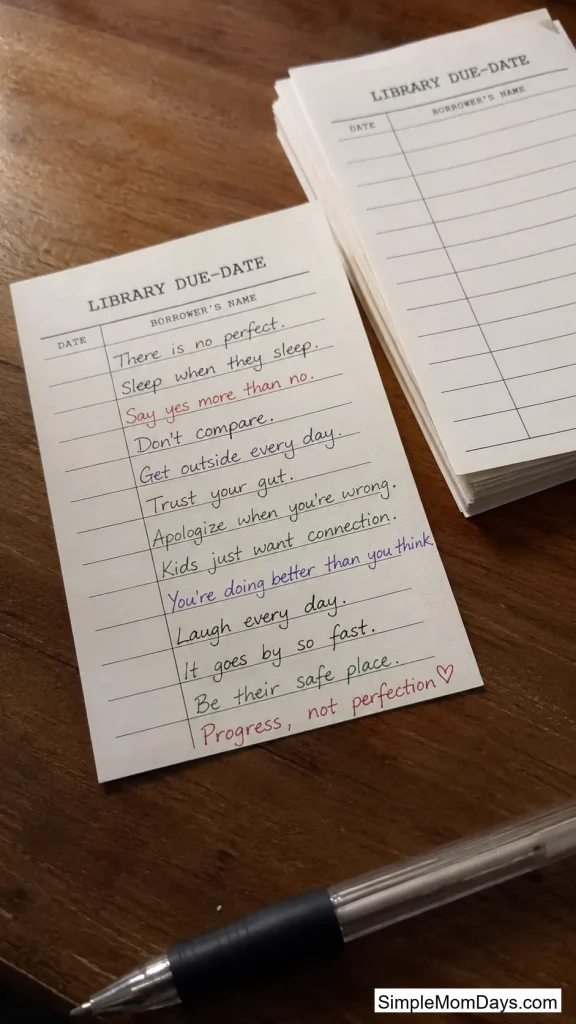 The Overdue Notice Advice Card