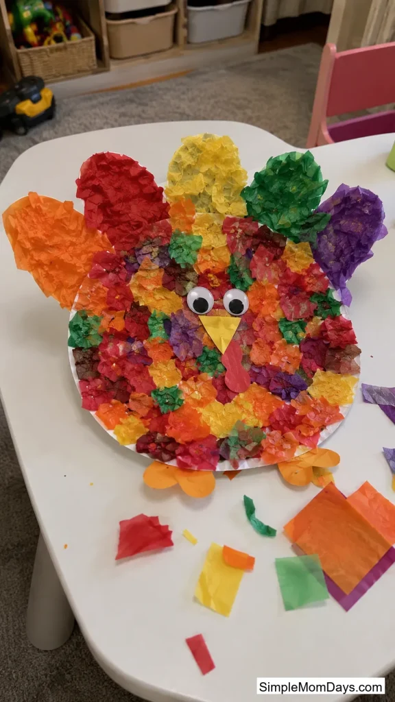Tissue-Paper Fluff Turkey