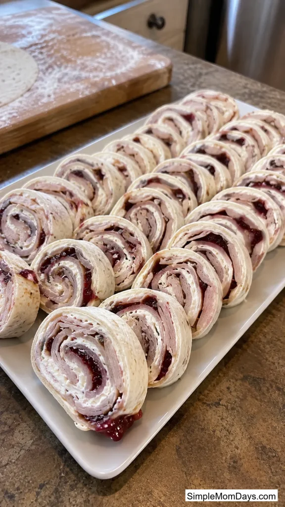 Turkey Cranberry Pinwheels