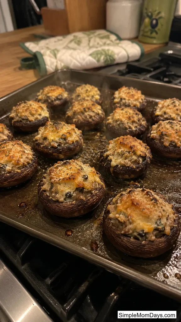 Turkey Sausage-Stuffed Mushrooms