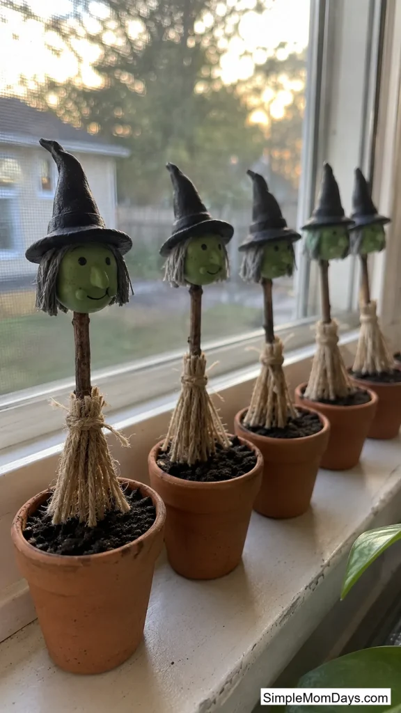 Twig Broomstick Mini Witches