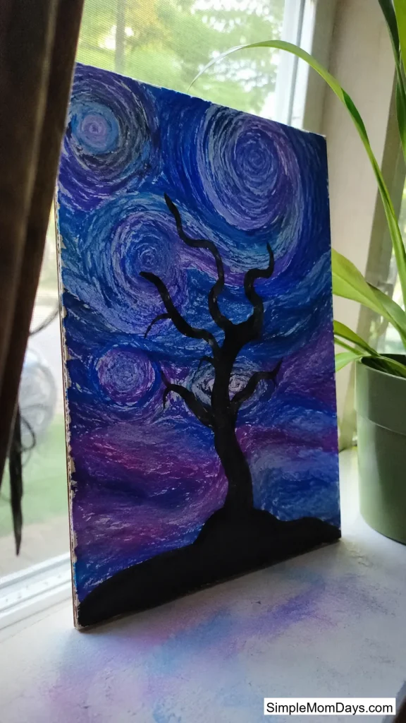 Van Gogh-Inspired "Scary Night" Sky