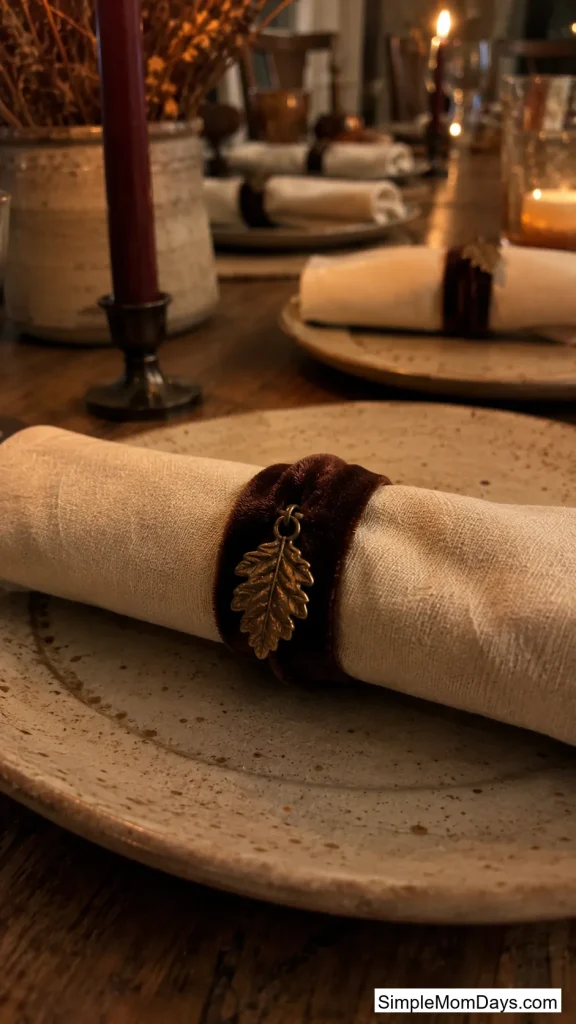 Velvet Ribbon Napkin Rings