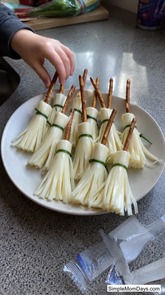 Witch's Broom Cheese Sticks