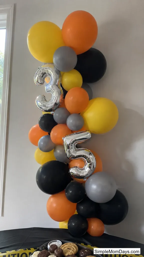 A Balloon Garland in Site Colors