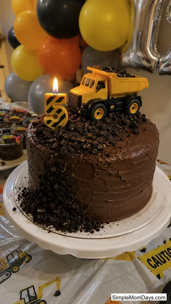 A Dump Truck Cake (or Cupcake Fleet)