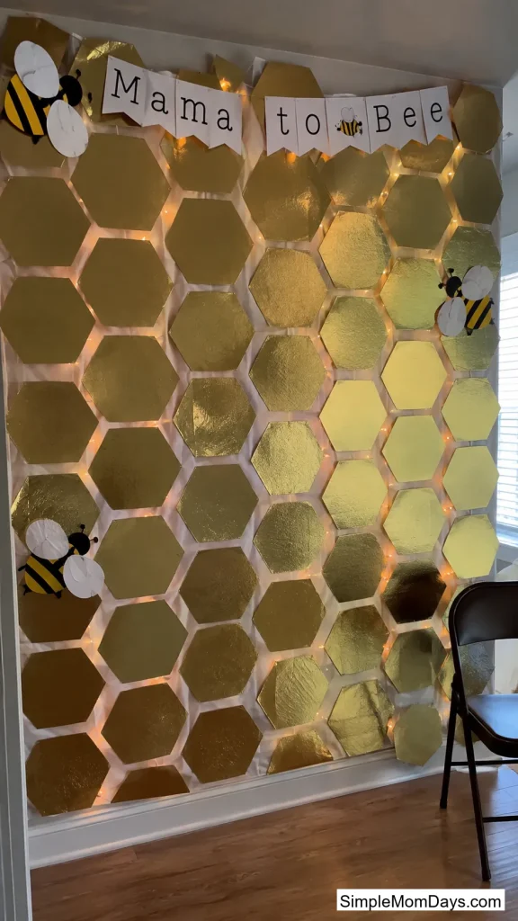 A Honeycomb Photo Wall