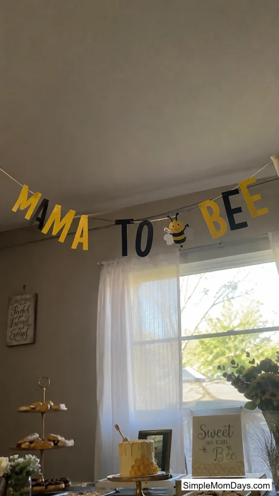 A "Mama to Bee" Banner