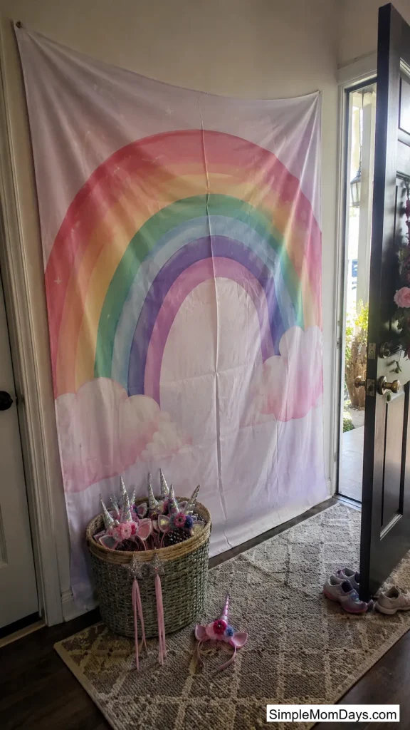 A Photo Backdrop by the Front Door