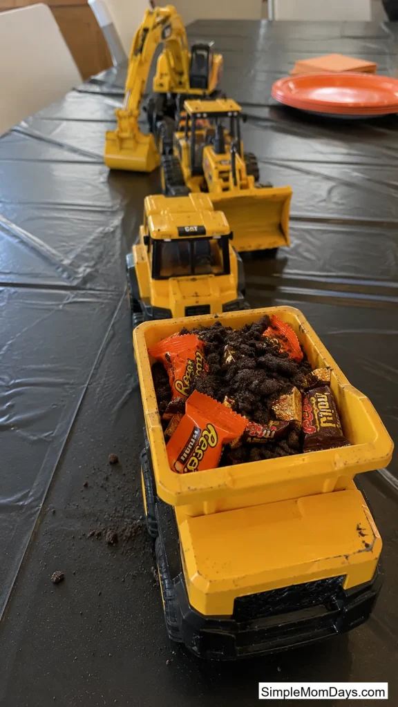 A Toy Truck "Fleet" Centerpiece
