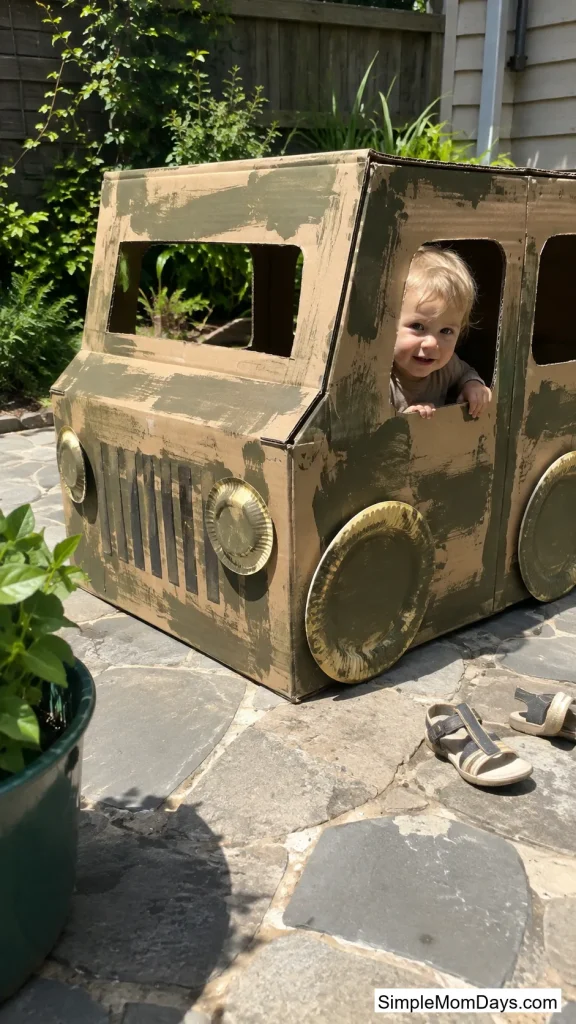 Cardboard Box "Safari Jeep"