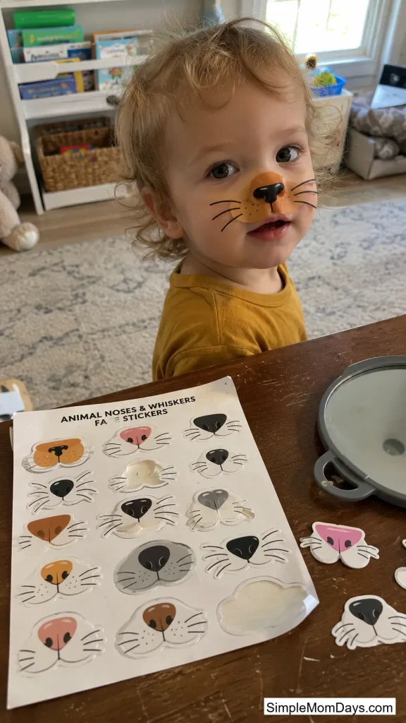 Face-Paint Stickers Instead of Paint